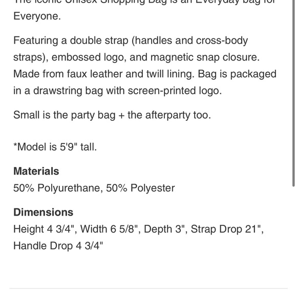 Telfar Small Shopping Bag - Pool Blue - Picture 4 of 4